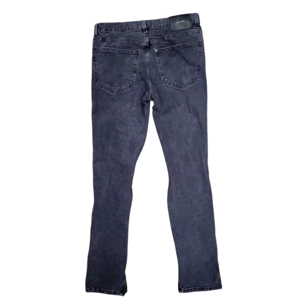 H&M Divided Men's Distressed Black Washed Jeans Size 30 - Picture 2 of 4